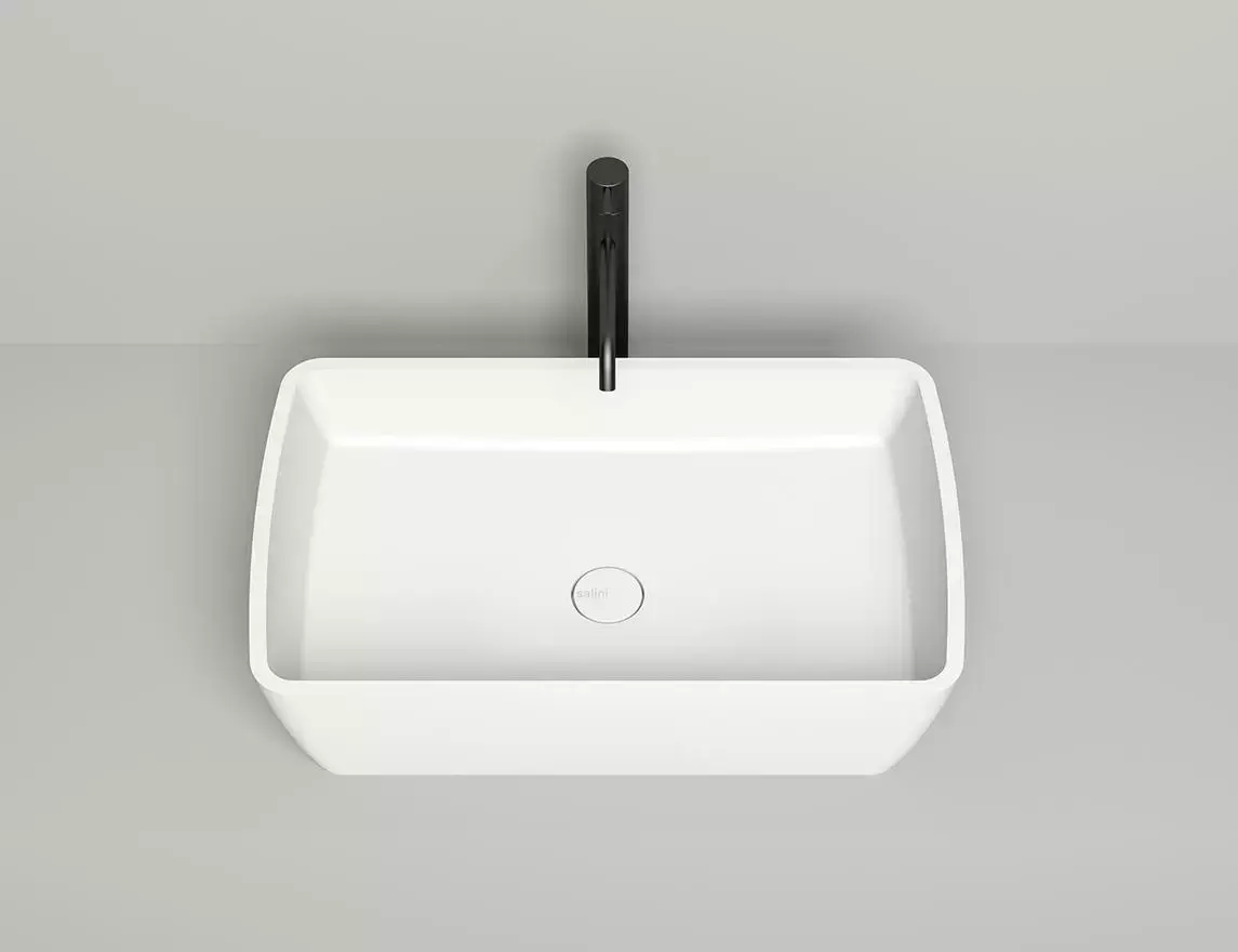 Раковина накладная Salini Gloria 11 S-Stone 65 см 1102212M из искусственного камня, матовая белая