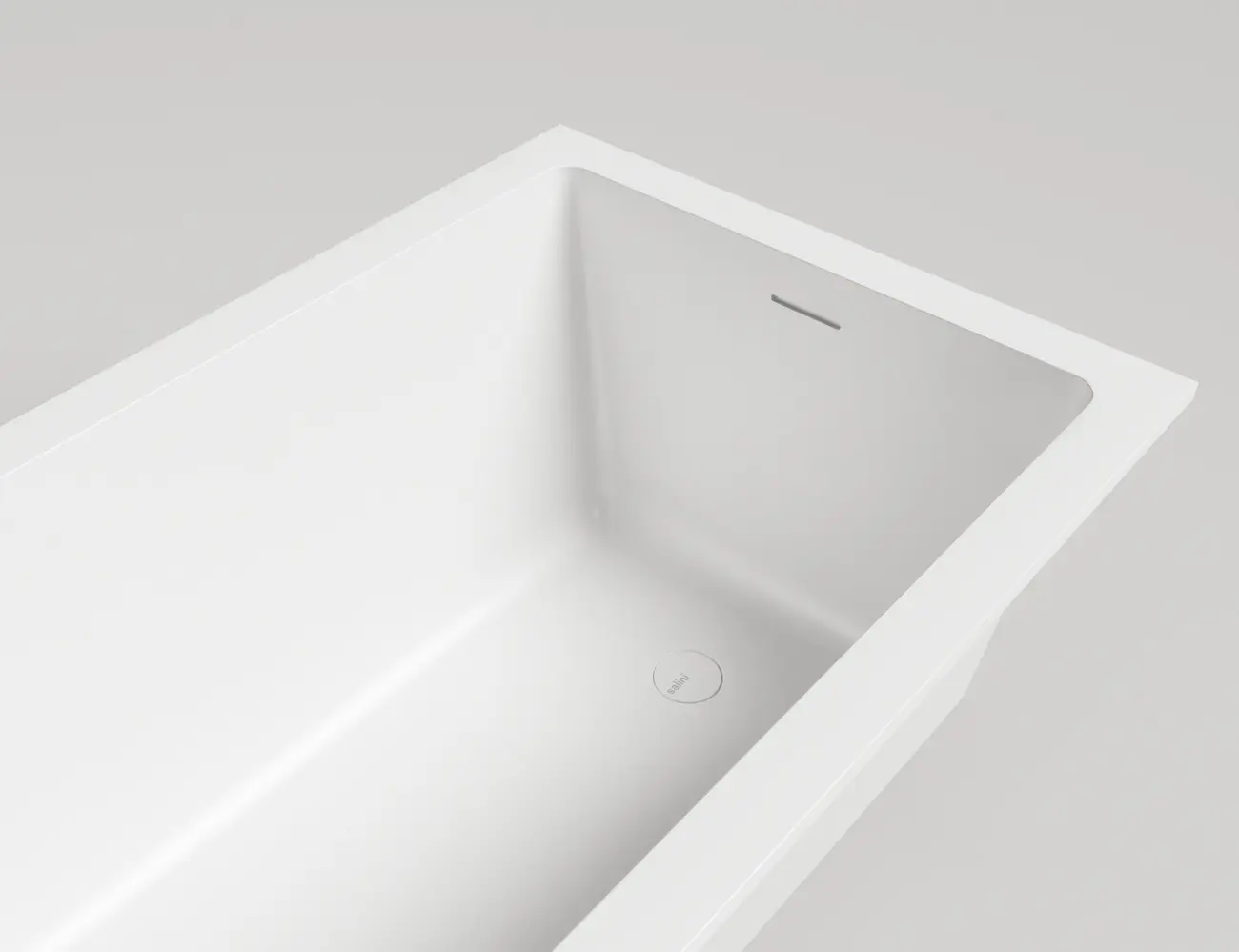 Ванна из искусственного камня Salini Cascata 104313M 170x75 S-Sense белая