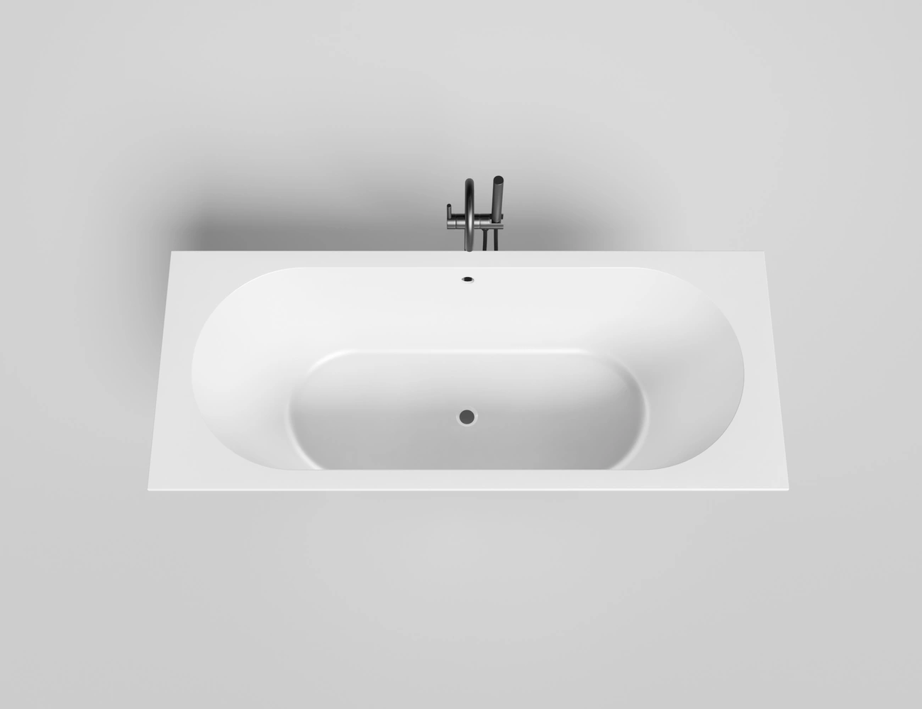Ванна из литьевого мрамора Salini Ornella Axis 170x70 104613M S-Sense белая матовая