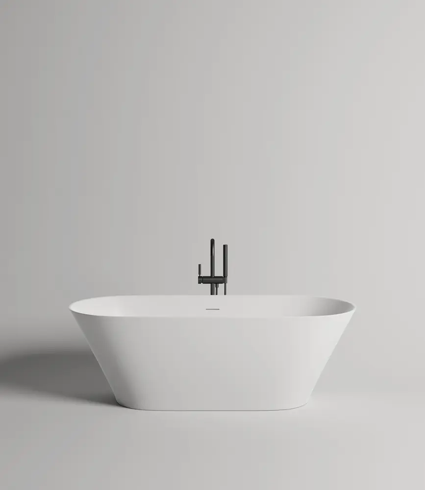 Ванна из искусственного камня Salini Mona S-stone 180x80 102921M белая матовая, отдельностоящая