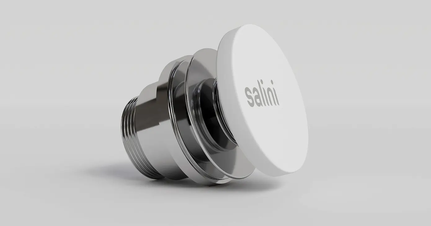 Донный клапан Salini для раковины S-Sense 162205G белый глянцевый