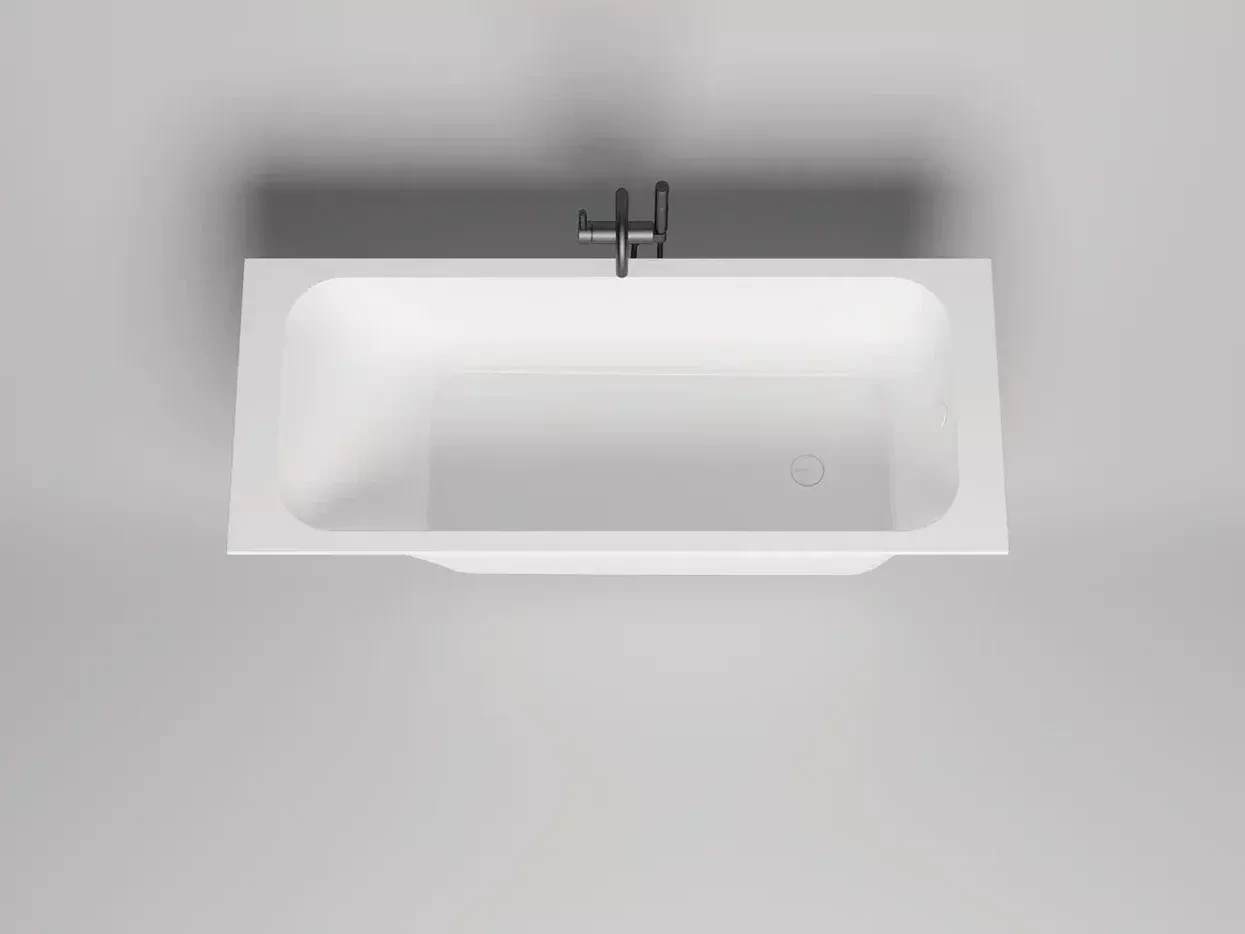 Ванна из литьевого мрамора Salini Orlanda S-Sense 170x70 102011G белая глянцевая, встраиваемая