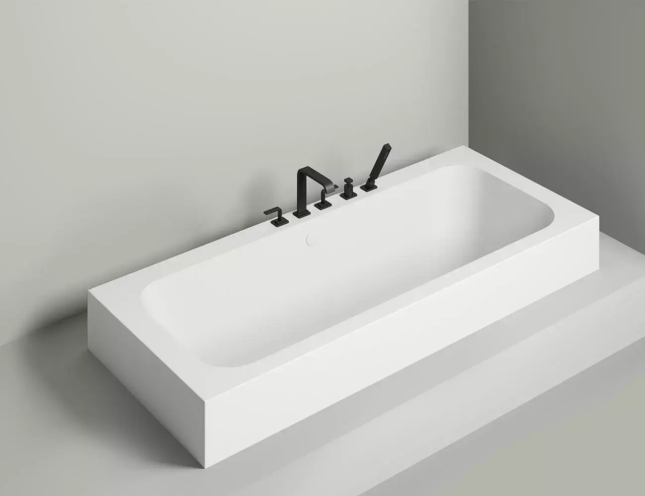 Ванна из искусственного камня Salini Orlanda Axis S-stone 191х80 103221M белая матовая, встраиваемая