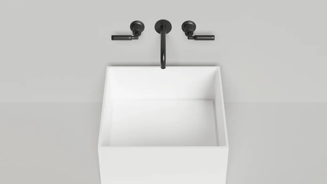 Раковина накладная Salini Armonia Square 02 S-Stone 130522M белая матовая