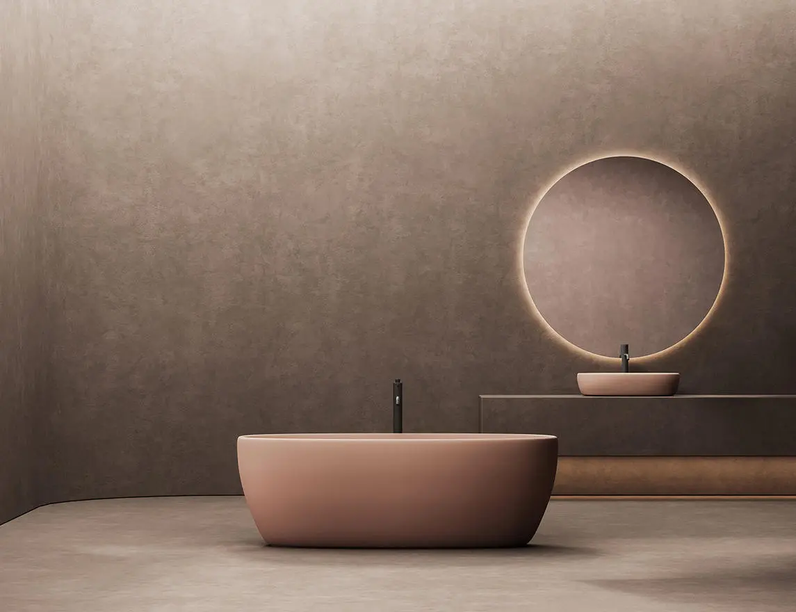 Ванна из искусственного камня Salini Luce S-stone 170х85 100121M белая матовая, отдельностоящая