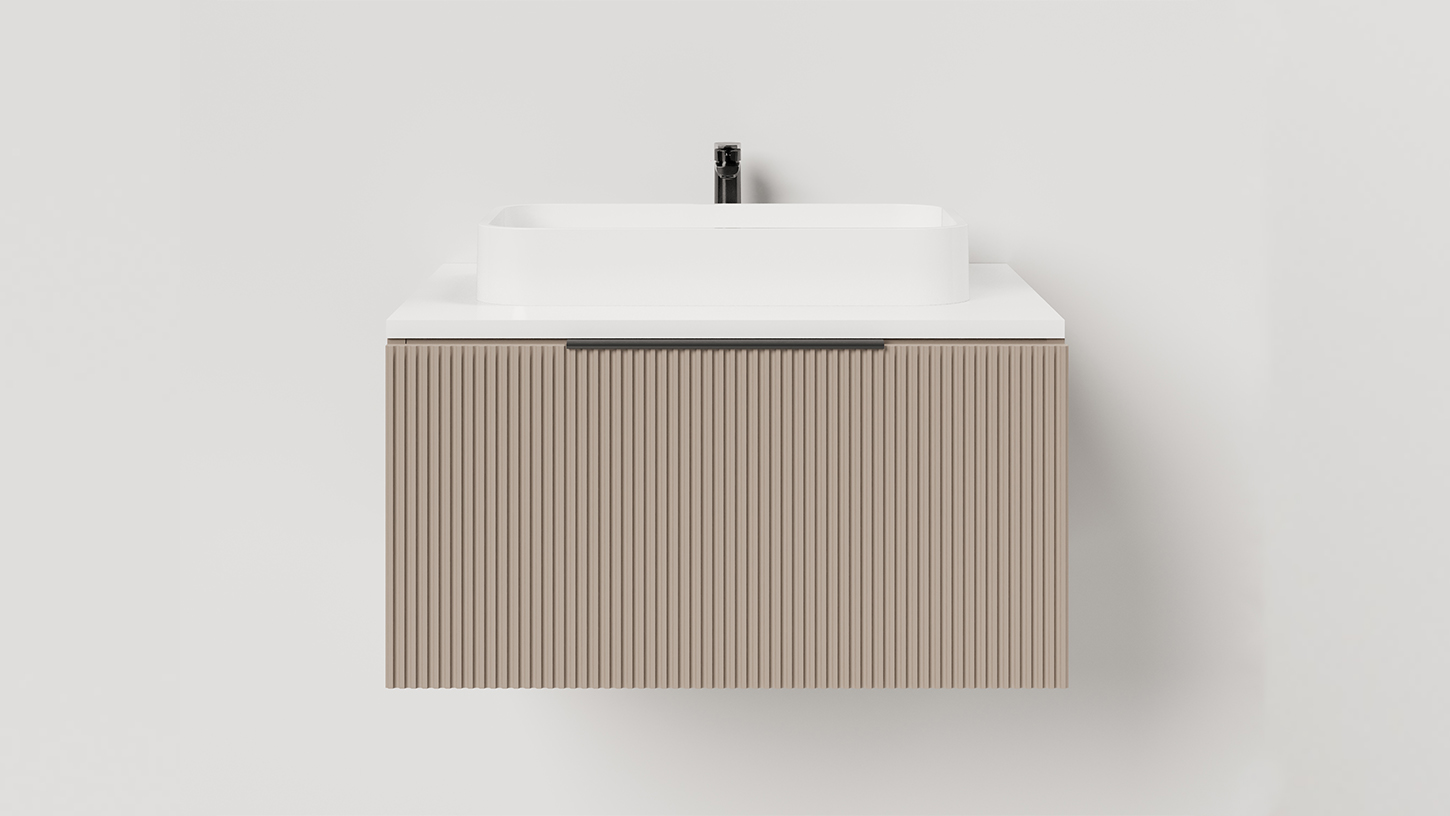 Тумба подвесная TOUCH 60х50х32 см, матовая эмаль Taupe	T600V1T