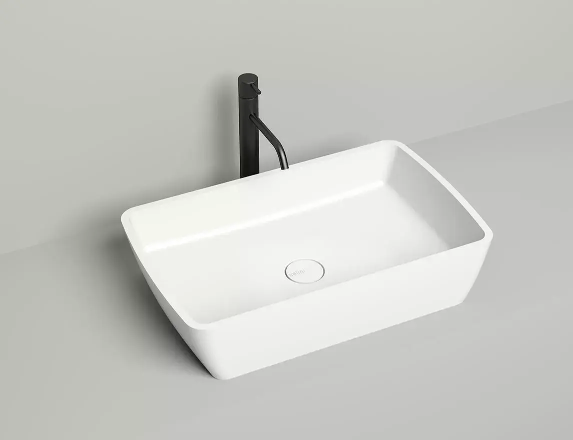 Раковина накладная Salini Gloria 11 S-Stone 65 см 1102212M из искусственного камня, матовая белая