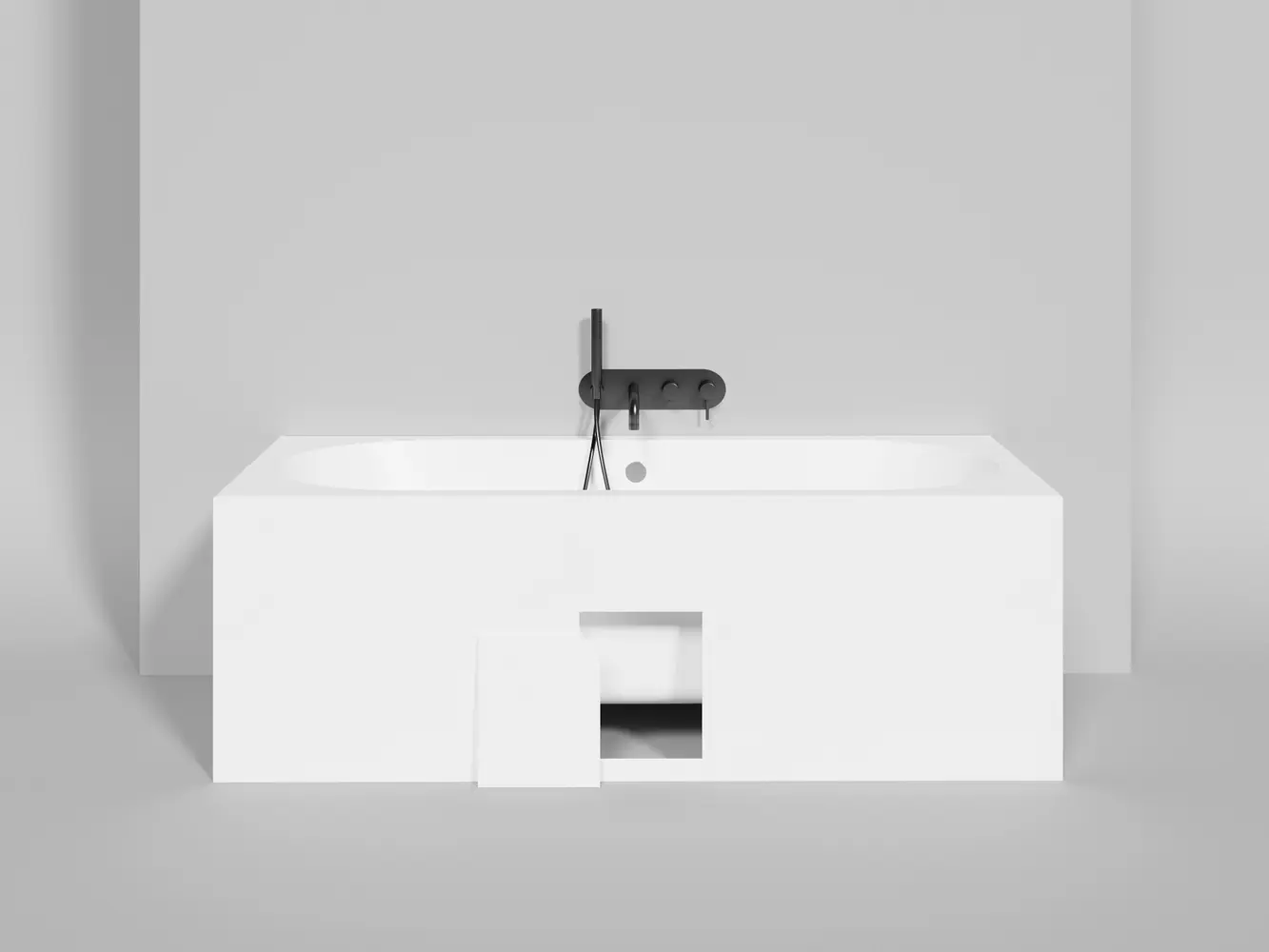 Ванна из искусственного камня Salini Ornella Axis 170x75 103423M S-Stone белая матовая