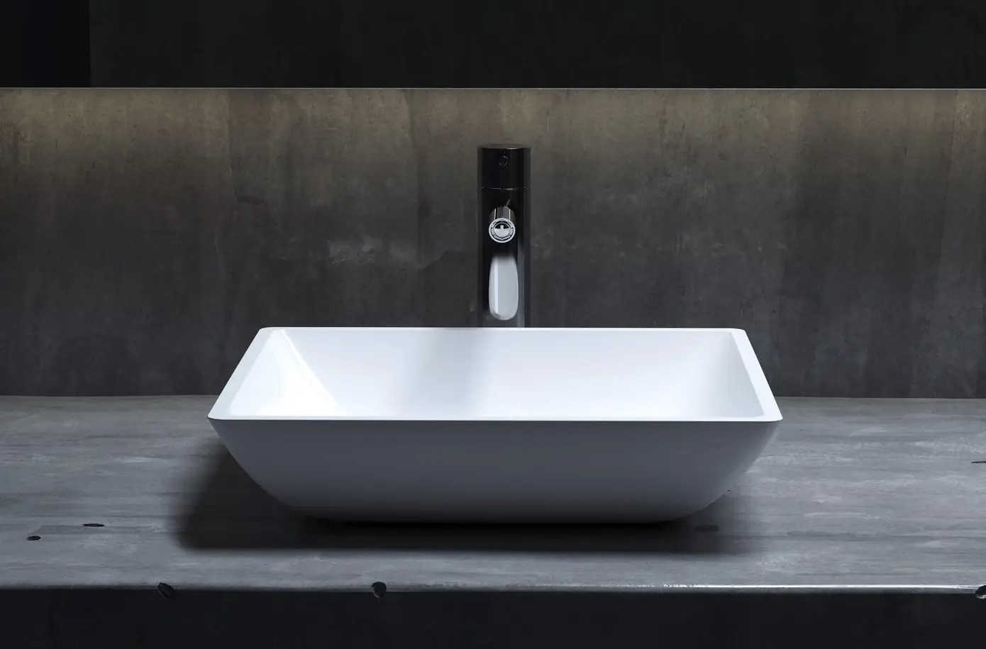 Раковина накладная Salini Callista 04 (матовая) Sapirit 1101108M