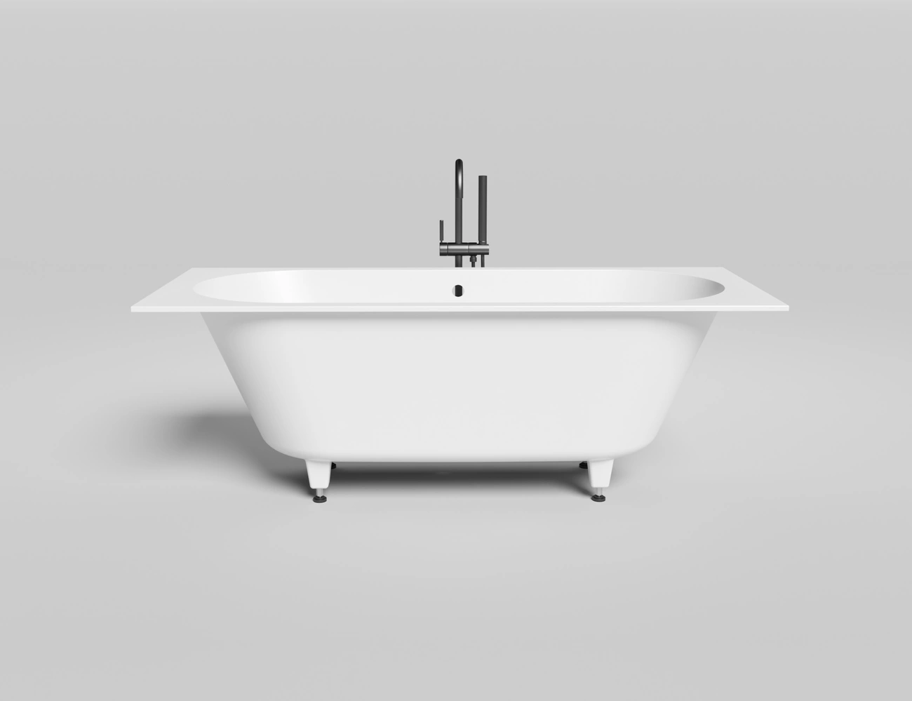 Ванна из литьевого мрамора Salini Ornella Axis 170x70 104613G S-Sense белая глянцевая