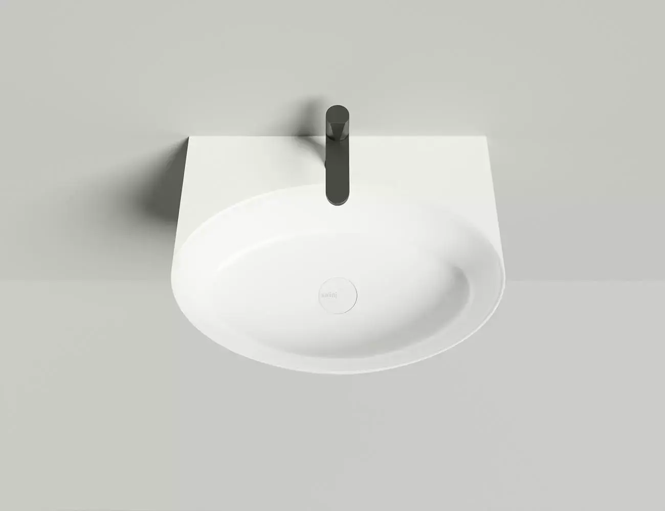 Раковина подвесная Salini Alda Wall 02 S-Sense 58 см 140312G из литьевого мрамора, белая глянцевая