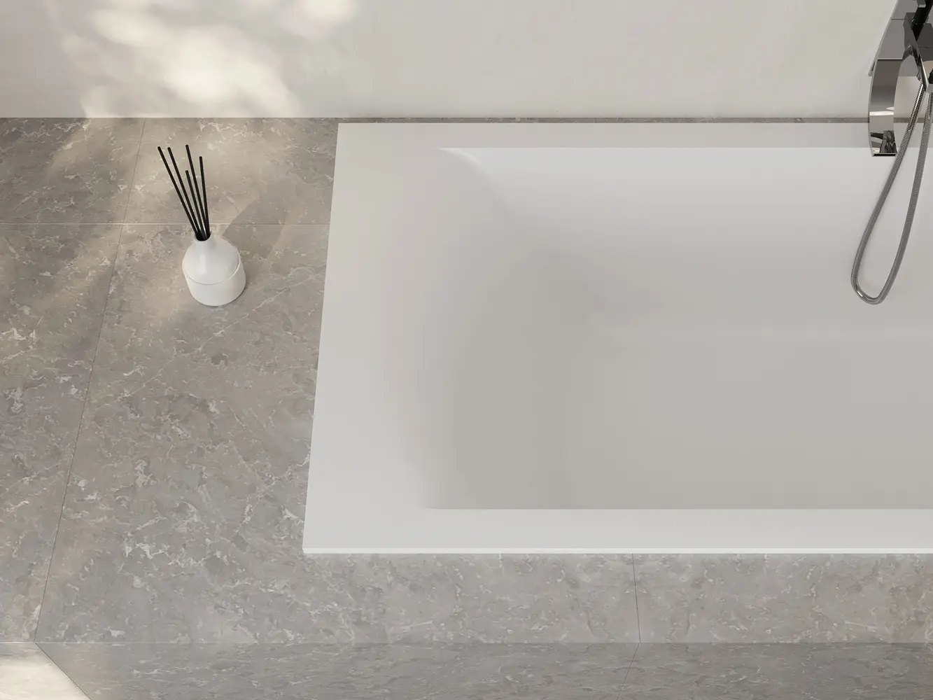 Ванна из искусственного камня Salini Cascata 104113M 170x75 S-Sense белая