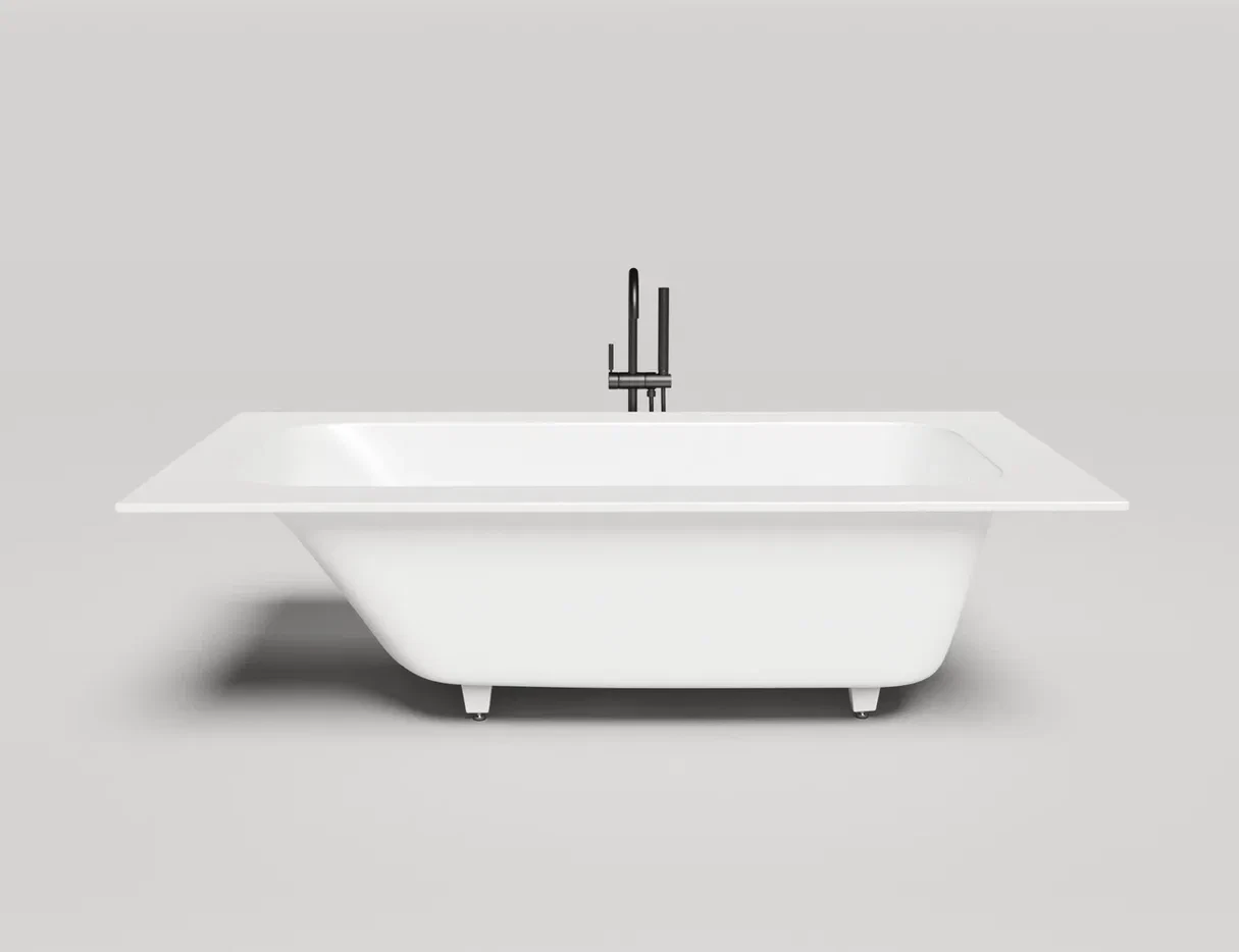 Ванна из искусственного камня Salini Orlanda Plus S-stone 190x100 102024M белая матовая, встраиваемая