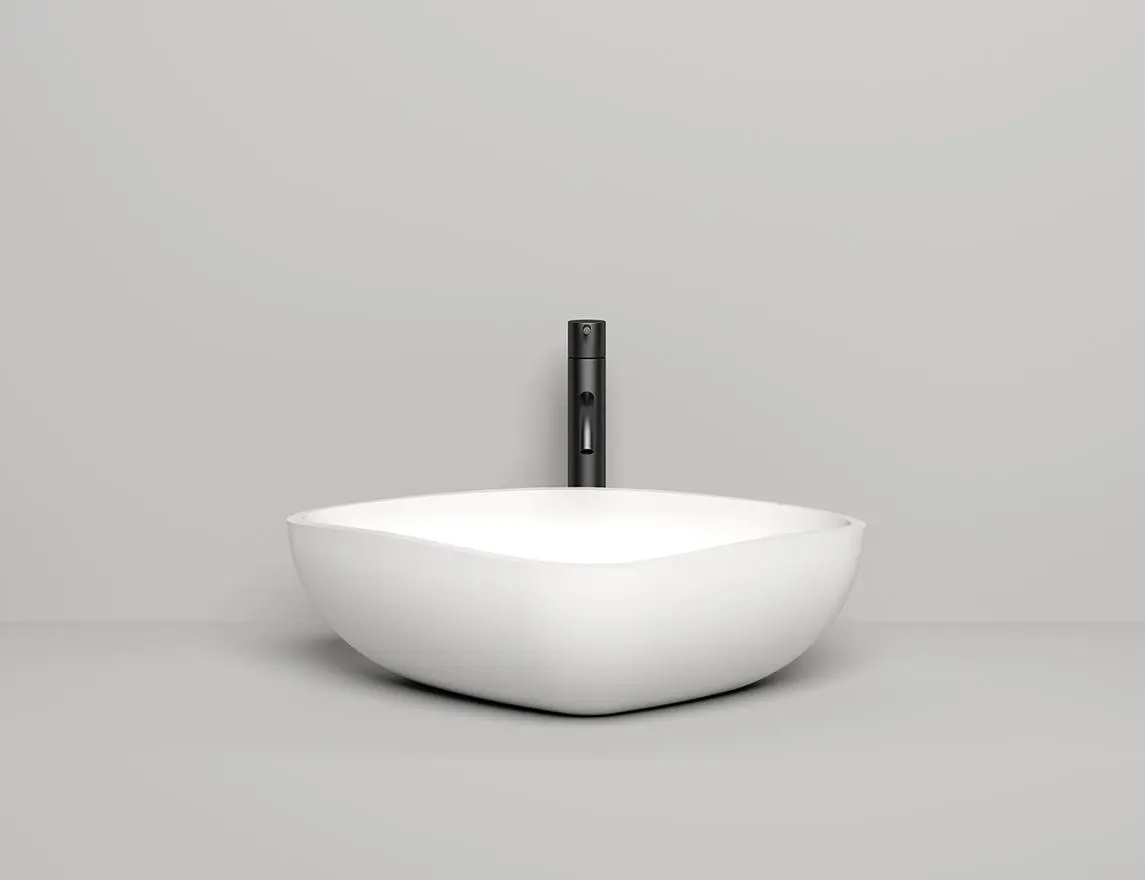 Раковина накладная Salini Gloria 06 S-Stone 56 см 1102206M из искусственного камня, матовая белая