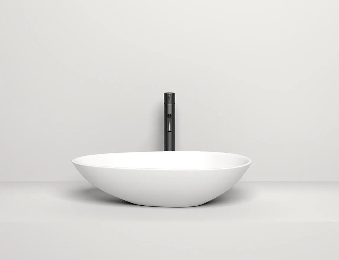 Раковина накладная Salini Paola S-Stone 58 см 1101201SM из искусственного камня, матовая белая