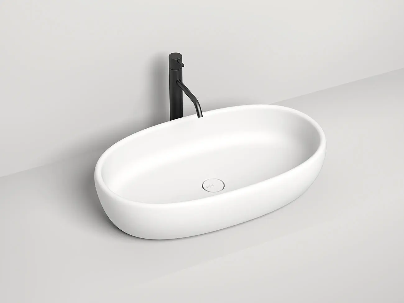 Раковина накладная Salini Luce S-Stone 70 см 110721M из искусственного камня, белая матовая