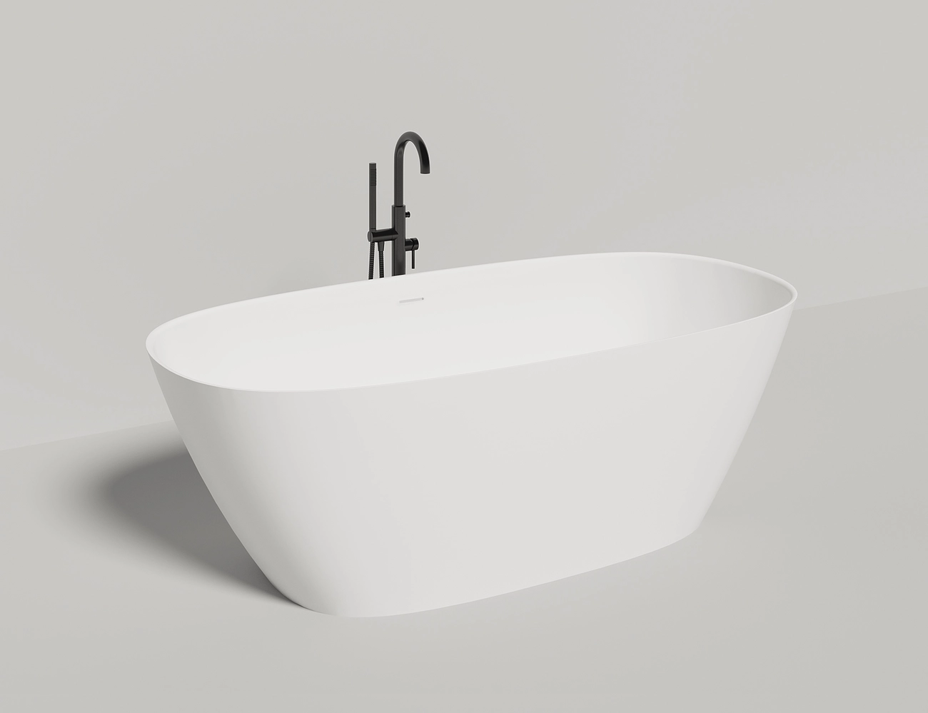 Ванна из искусственного камня Salini Sofia 185x90 102519G S-Sense, глянцевая, белая