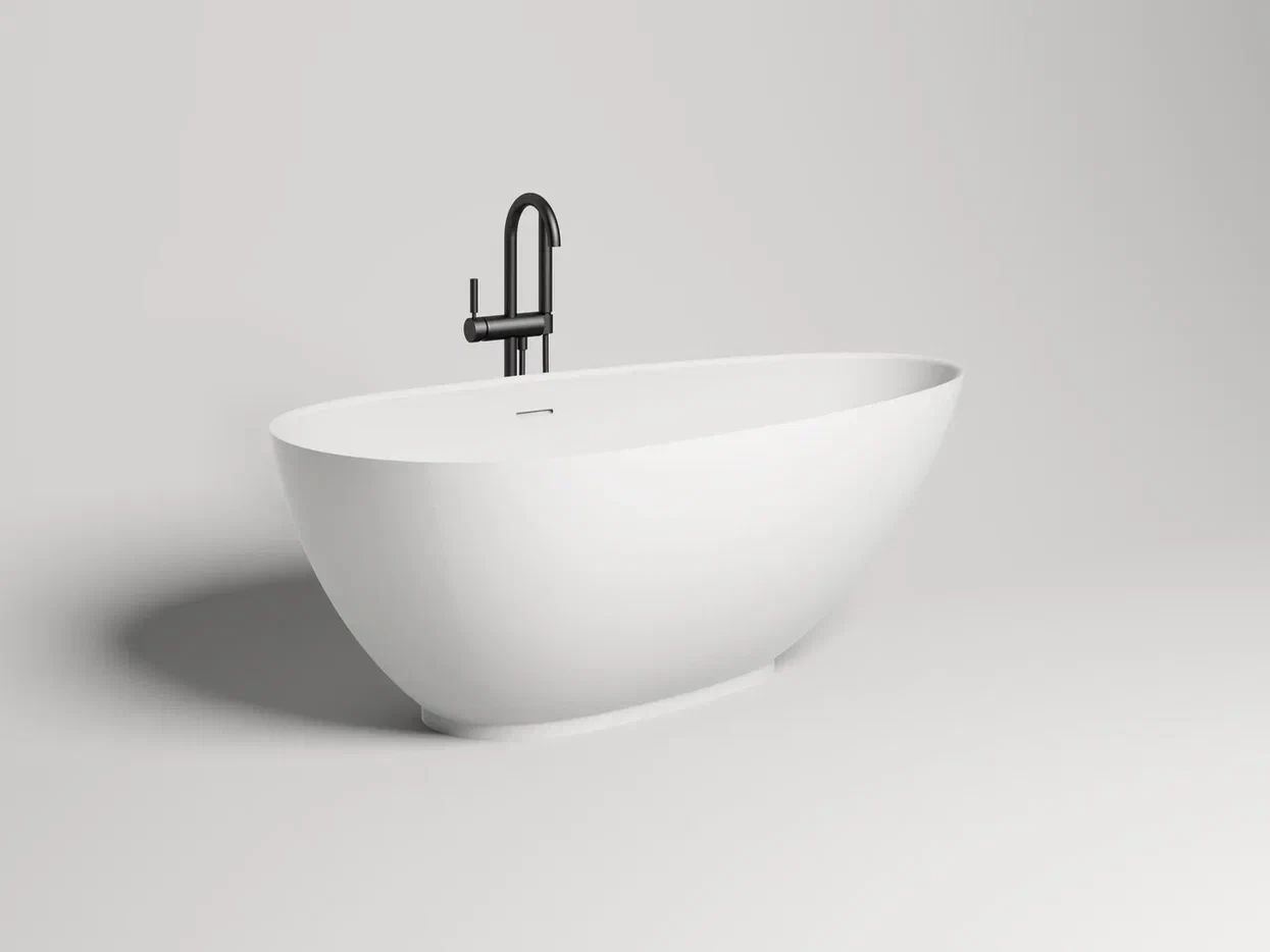 Ванна из искусственного камня Salini Paola S-stone 172х82 101512SM белая матовая, отдельностоящая