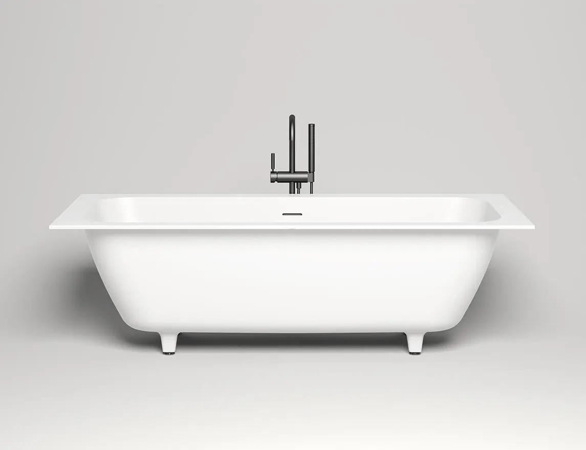Ванна из искусственного камня Salini Orlanda Axis Kit S-Stone 190х80 103321M белая матовая, встраиваемая