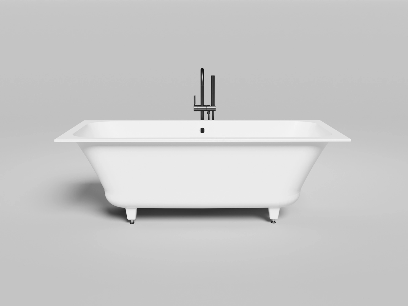 Ванна из литьевого мрамора Salini Orlanda Axis 170x75 103213M S-Sense белая матовая