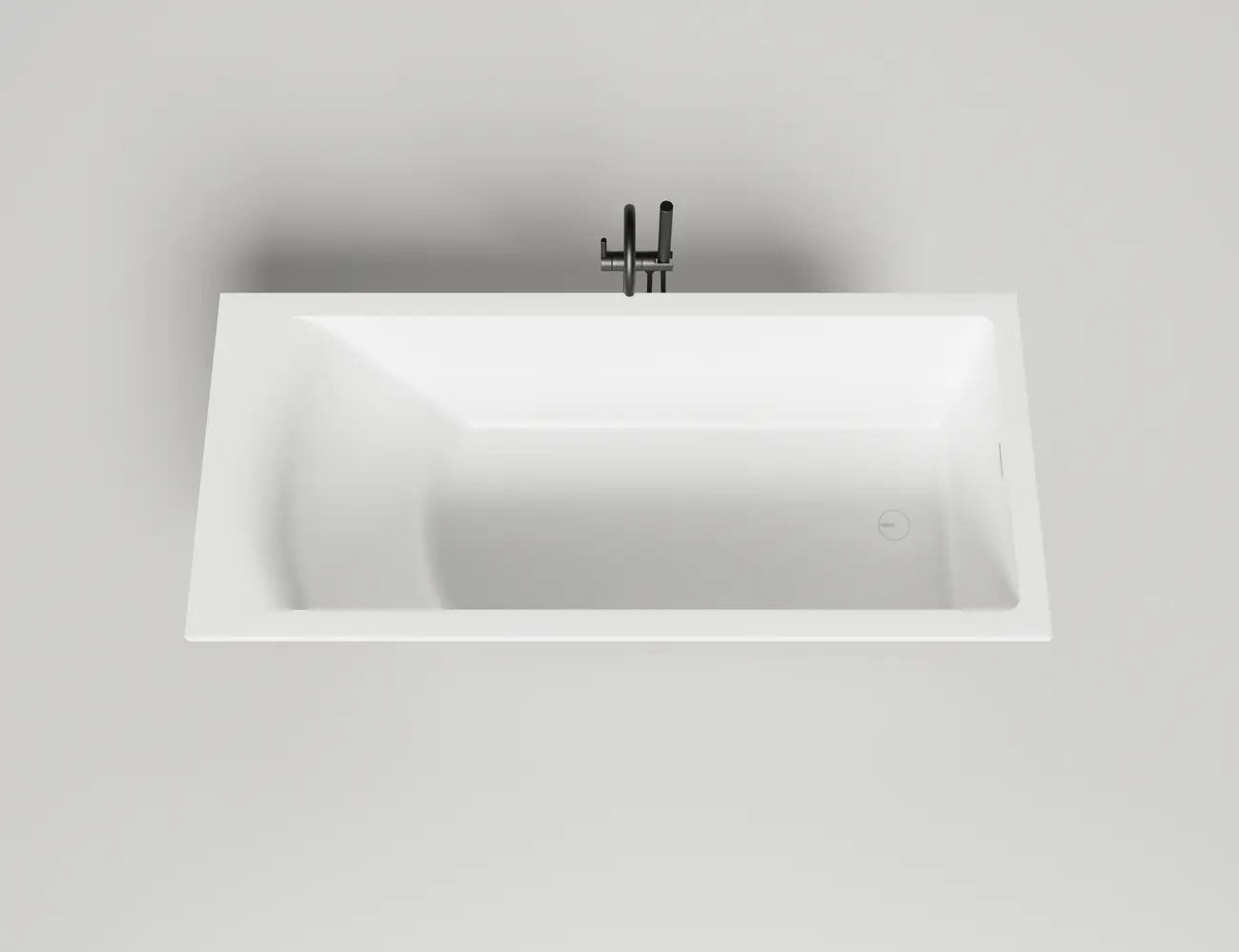 Ванна из искусственного камня Salini Cascata KIT 104523M 180x80 S-Stone белая