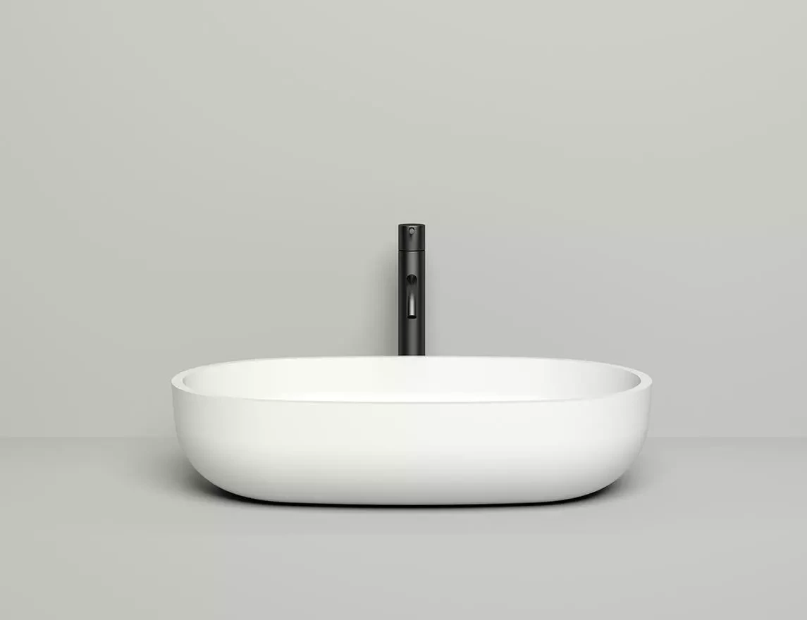 Раковина накладная Salini Gloria 05 S-Stone 64 см 1102205M из искусственного камня, матовая белая