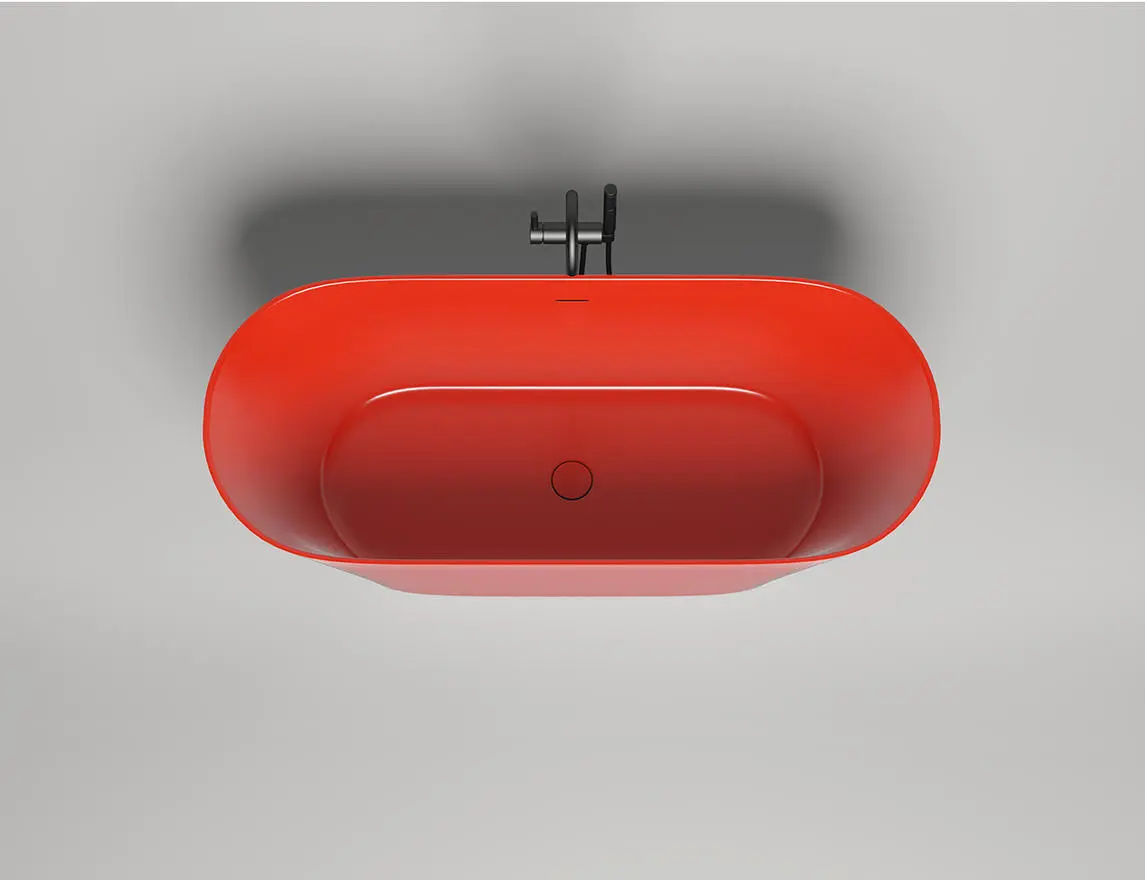 Ванна из искусственного камня Salini Mona S-Stone 170x72 102922M белая матовая, отдельностоящая