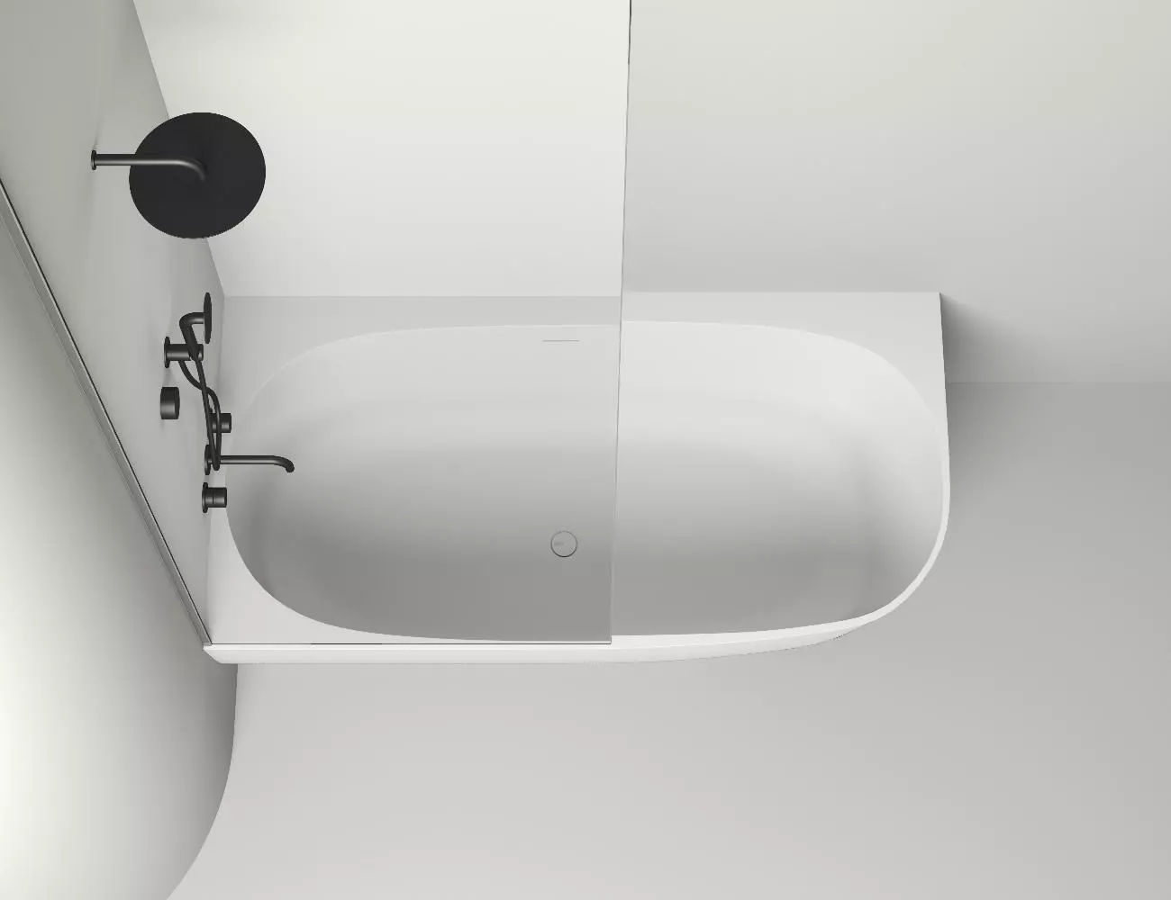 Ванна из искусственного камня Salini Sofia Corner L S-Stone 170х85 102525M белая матовая, пристенная угловая