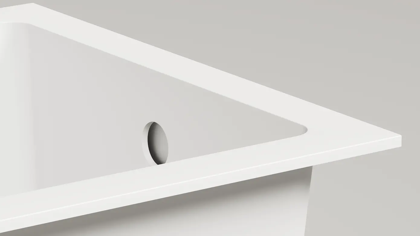 Ванна из литьевого мрамора Salini Cascata 150x70 105021M белая матовая