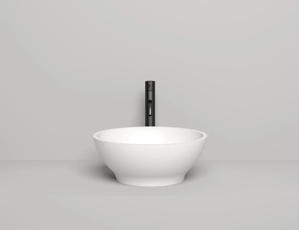 Раковина накладная Salini Gloria 03 S-Stone 42 см 1102203M из искусственного камня, матовая белая