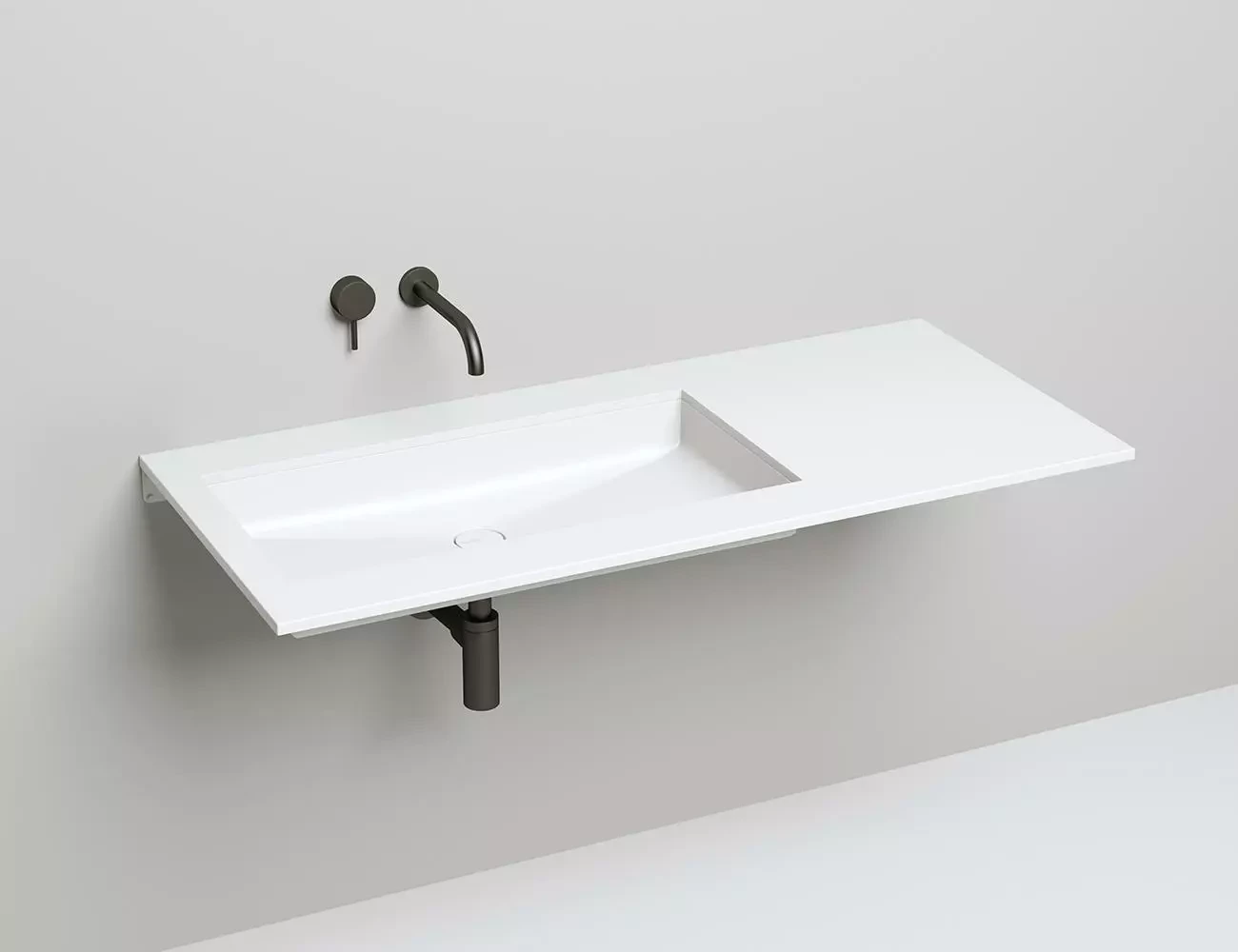 Раковина встраиваемая снизу Salini Marea 10 S-Stone 75 см 1802210M из искусственного камня, белая матовая