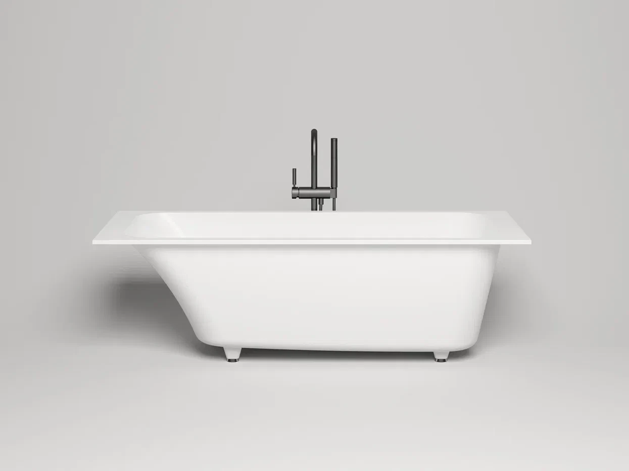Ванна из литьевого мрамора Salini Orlanda Kit S-Sense 170x70 102111G белая глянцевая, встраиваемая