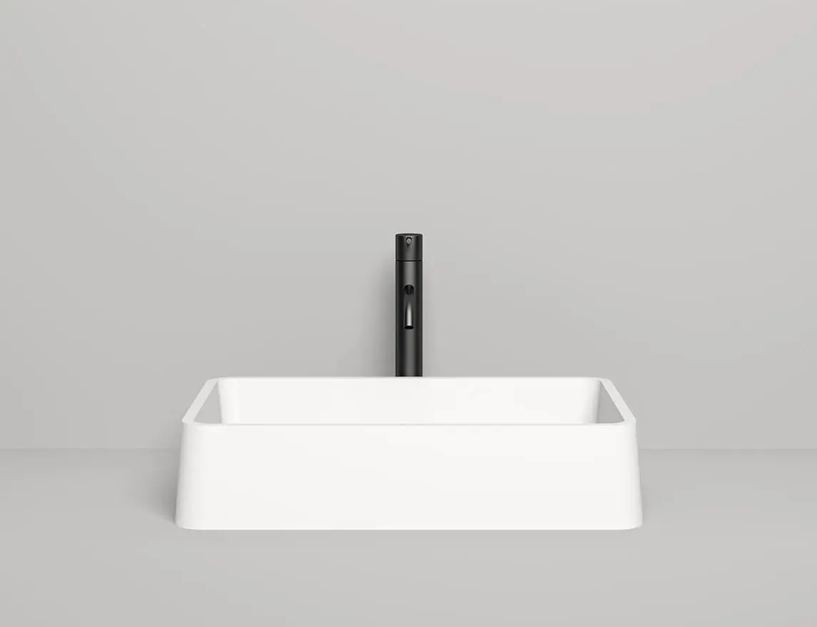 Раковина накладная Salini Gloria 07 S-Stone 60 см 1102207M из искусственного камня, матовая белая