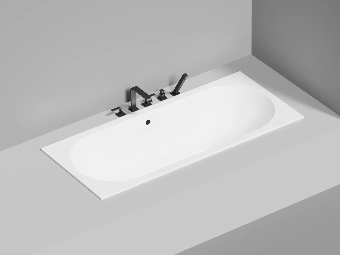 Ванна из искусственного камня Salini Ornella Axis 170x75 103423M S-Stone белая матовая