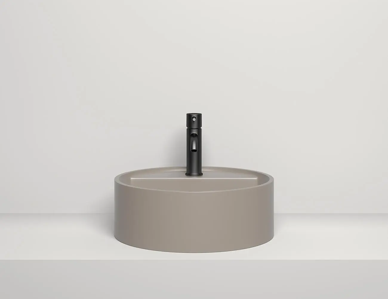 Раковина накладная Salini Armonia Top 02 S-Stone 45 см 130126M из искусственного камня, белая матовая, без отверстия под смеси