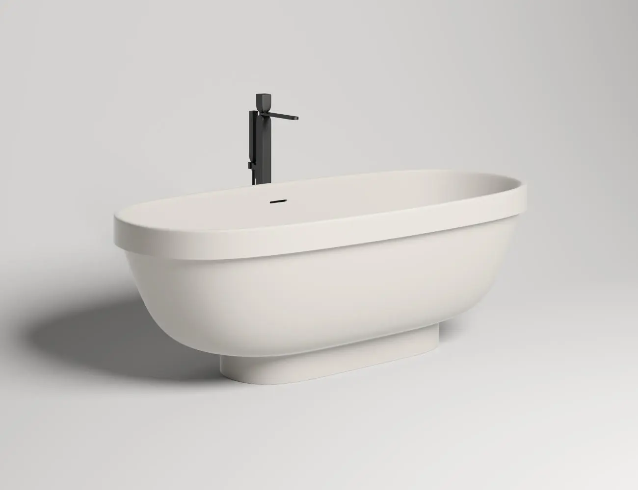 Ванна из искусственного камня Salini Greca S-stone 180х80 103121M белая матовая, отдельностоящая