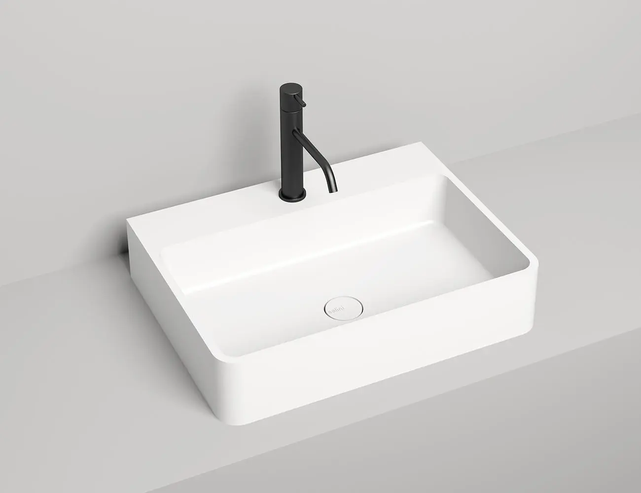 Раковина накладная Salini Ottavia S-Stone 60 см 1103201M из искусственного камня, матовая белая