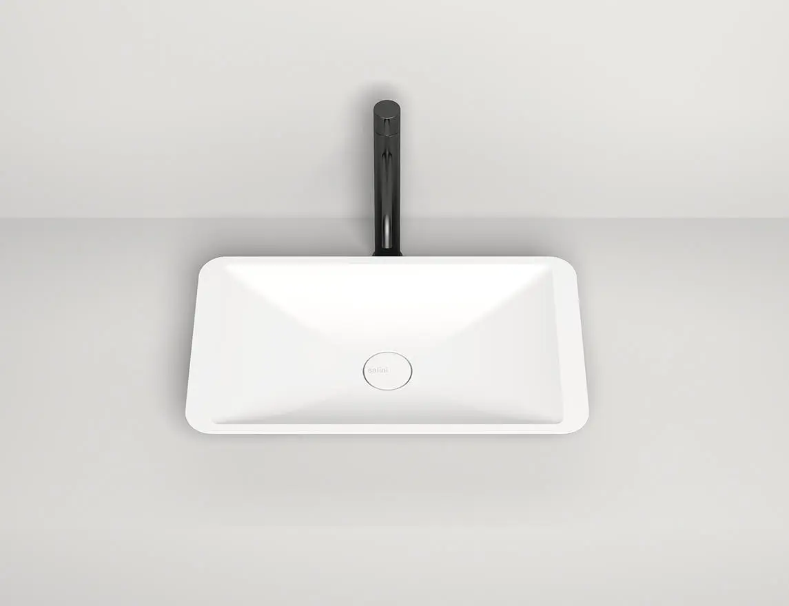 Раковина накладная Salini Callista 03 S-Stone 57 см 1101207SM из искусственного камня, матовая белая