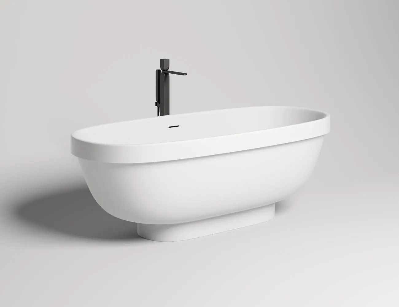 Ванна из искусственного камня Salini Greca S-stone 180х80 103121M белая матовая, отдельностоящая