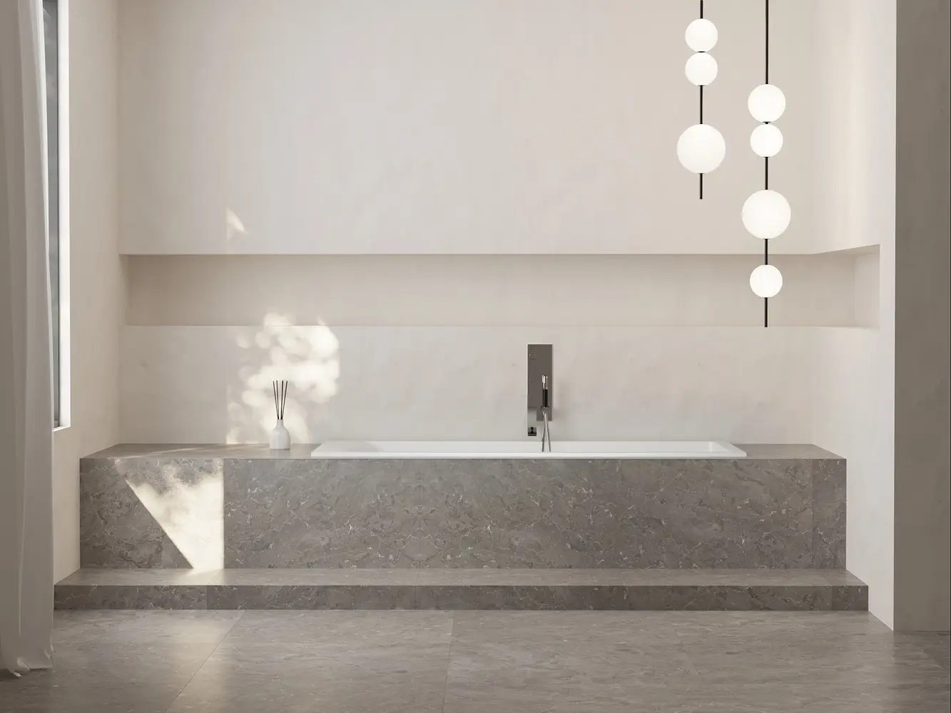 Ванна из искусственного камня Salini Cascata 104123M 170x75 S-Stone белая