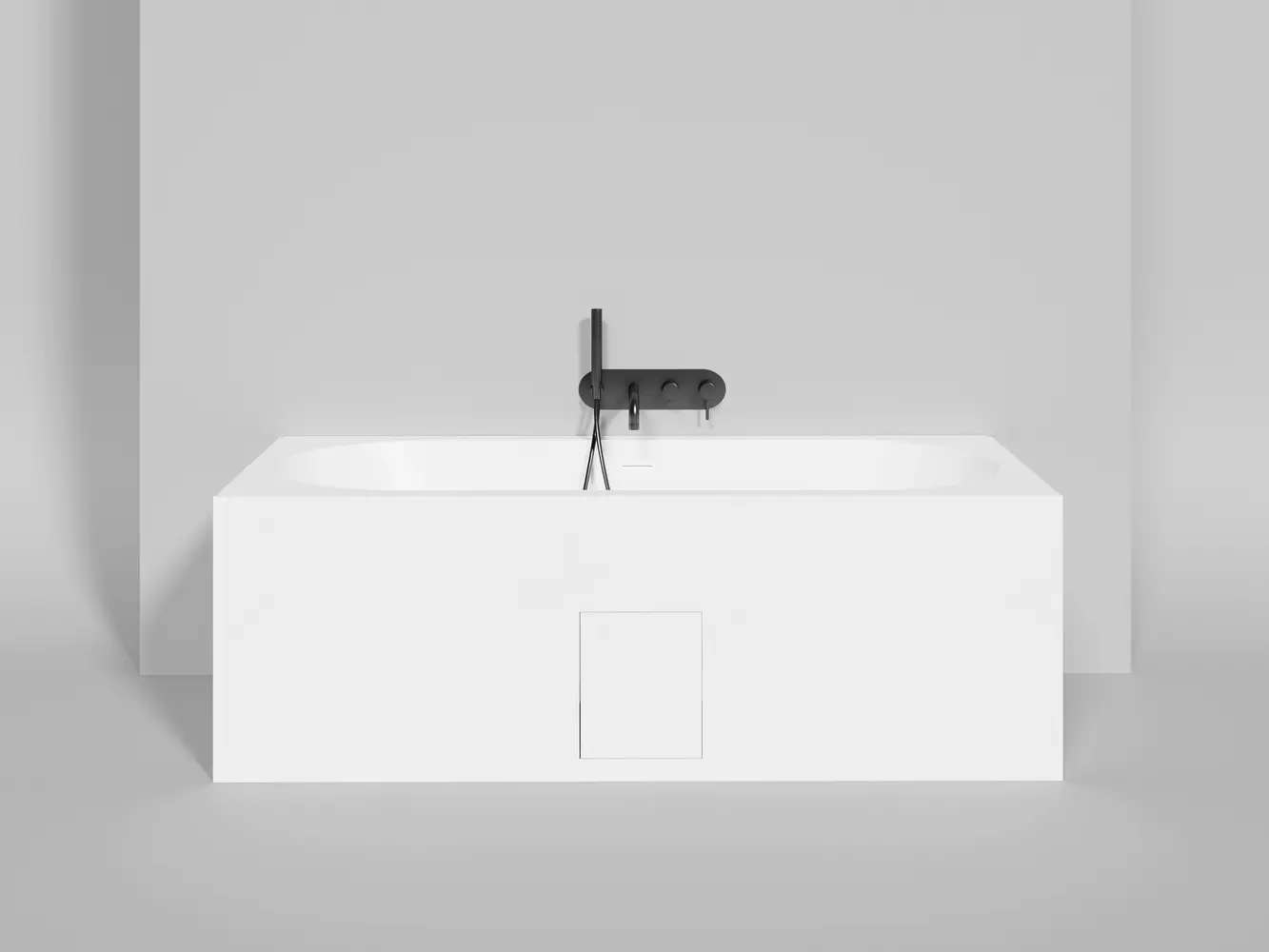 Ванна из искусственного камня Salini Ornella Axis Kit 170x75 103523M S-Stone белая матовая