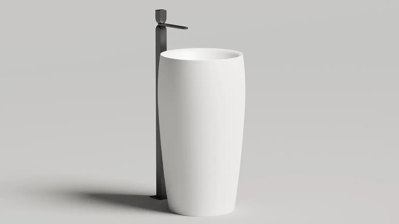 Раковина напольная Salini Alda 03 S-Stone 130321M белая матовая