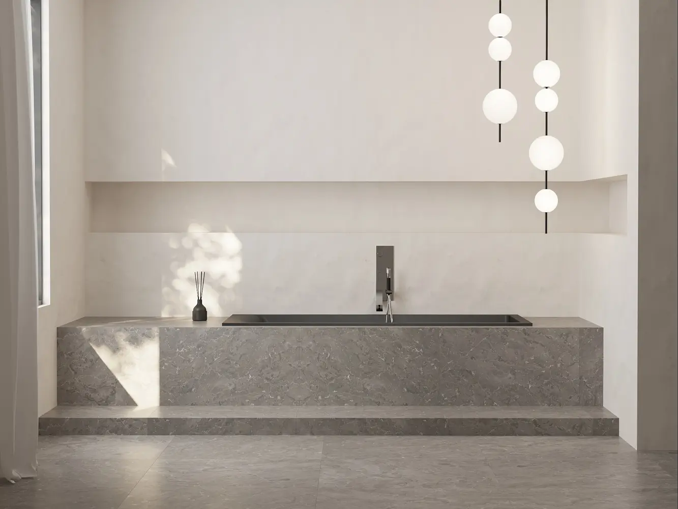 Ванна из искусственного камня Salini Cascata 104123M 170x75 S-Stone белая