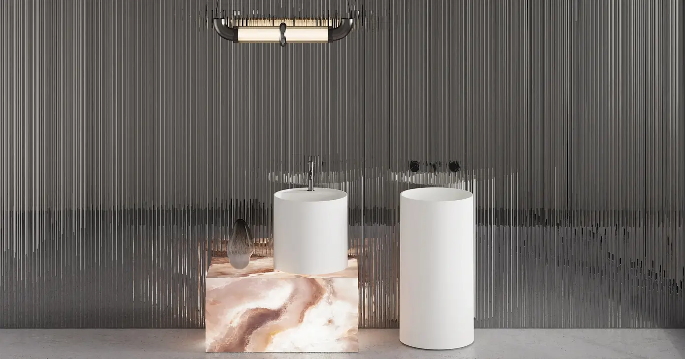 Раковина напольная Salini Armonia Round 01 S-Stone 130421M белая матовая