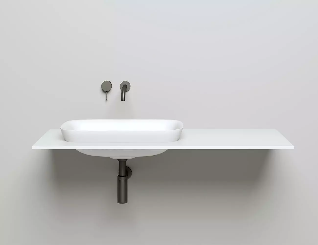 Раковина встраиваемая сверху Salini Marea 02 S-Stone 60 см 1802202M из искусственного камня, матовая белая