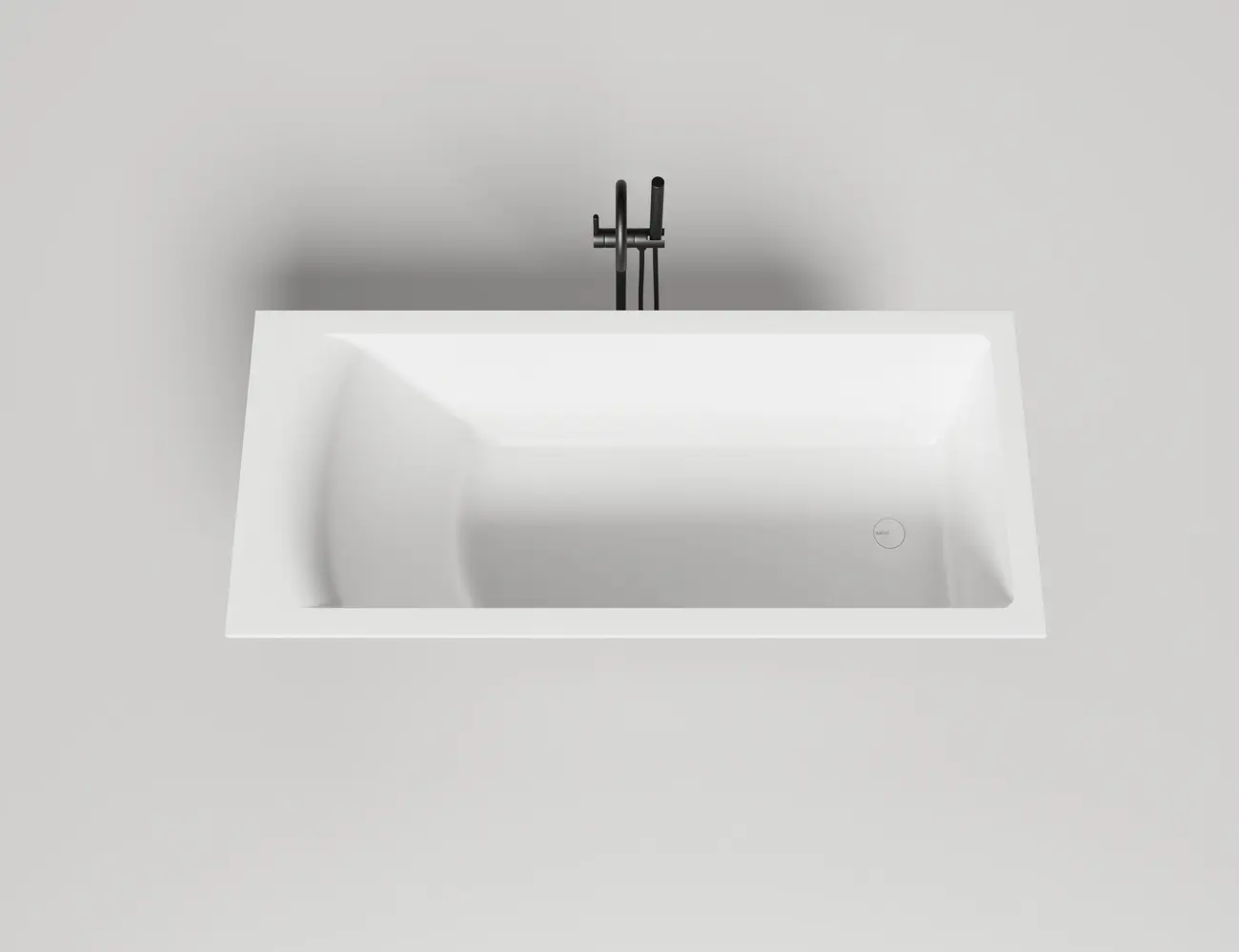 Ванна из искусственного камня Salini Cascata KIT 104323M 170x75 S-Stone белая