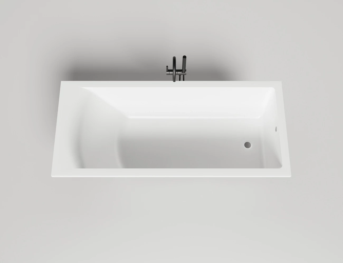 Ванна из искусственного камня Salini Cascata 104213G 180x80 S-Sense белая