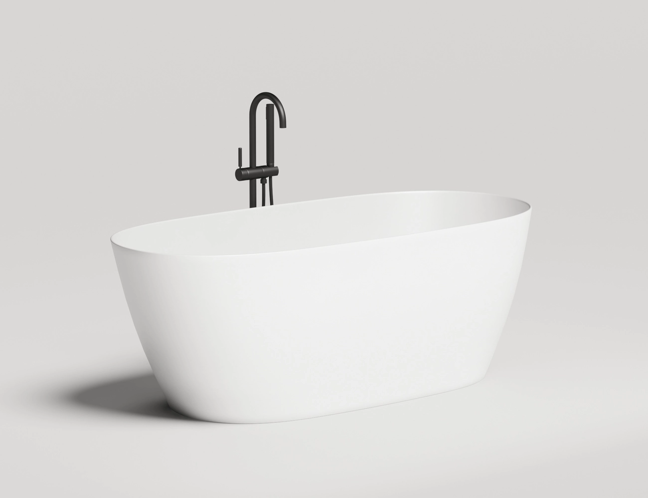 Ванна из литьевого мрамора Salini Sofia Light 165х75 103611G S-Sense без перелива, белая глянцевая