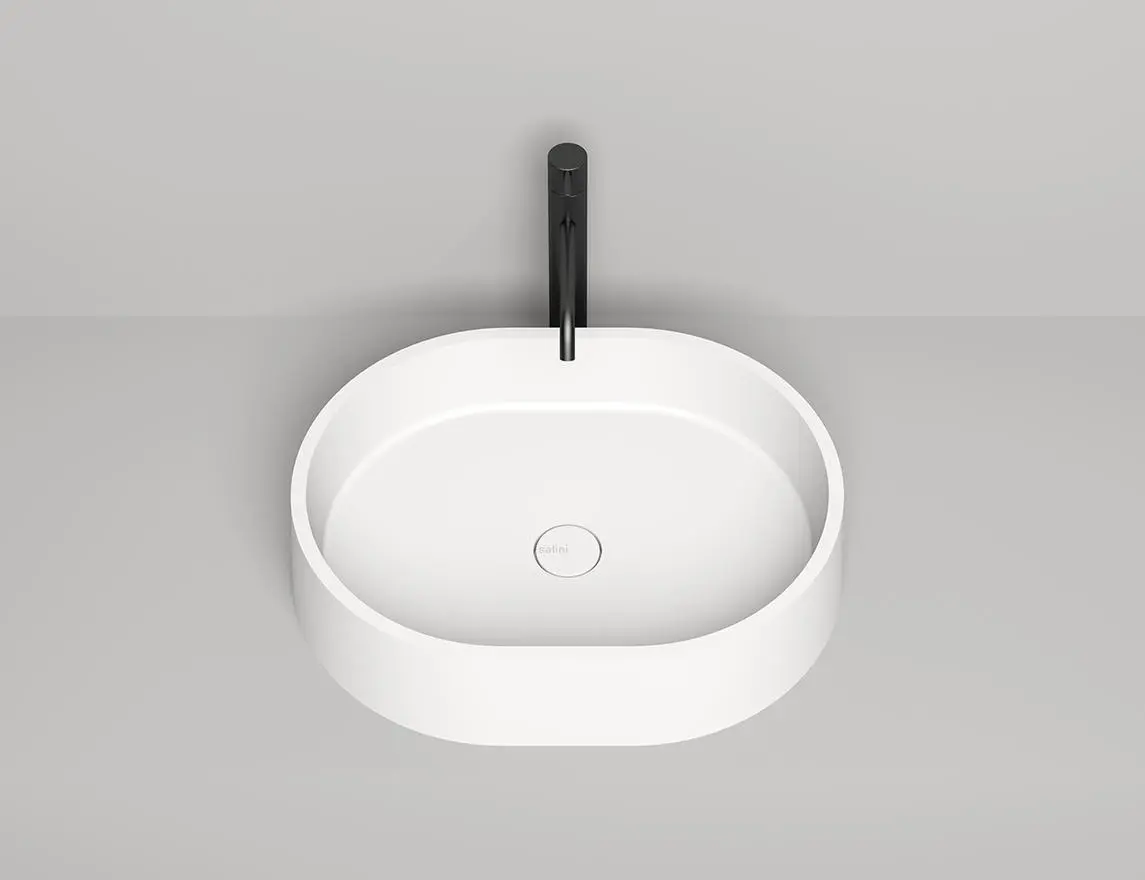 Раковина накладная Salini Gloria 10 S-Stone 56 см 1102211M из искусственного камня, матовая белая