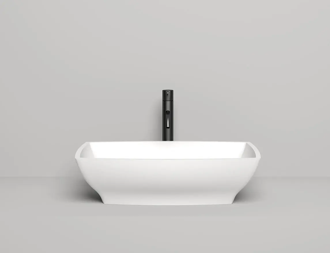 Раковина накладная Salini Gloria 04 S-Stone 60 см 1102204M из искусственного камня, матовая белая